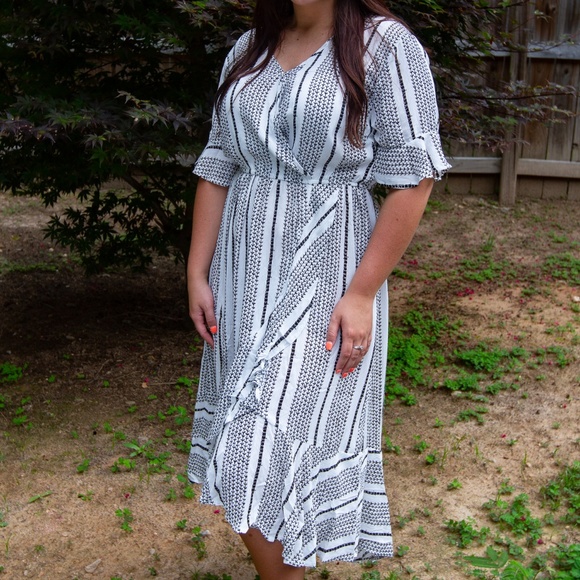 Kori Dresses & Skirts - Kori America | White Ruffled Sleeved Dress